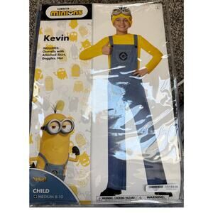 Minions Kevin Halloween Costume Child Med Size 8-10 Cartoon only overalls